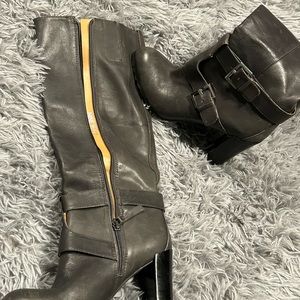 Gray Nine West Boots Size 7
